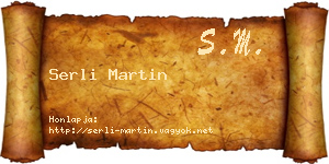 Serli Martin névjegykártya